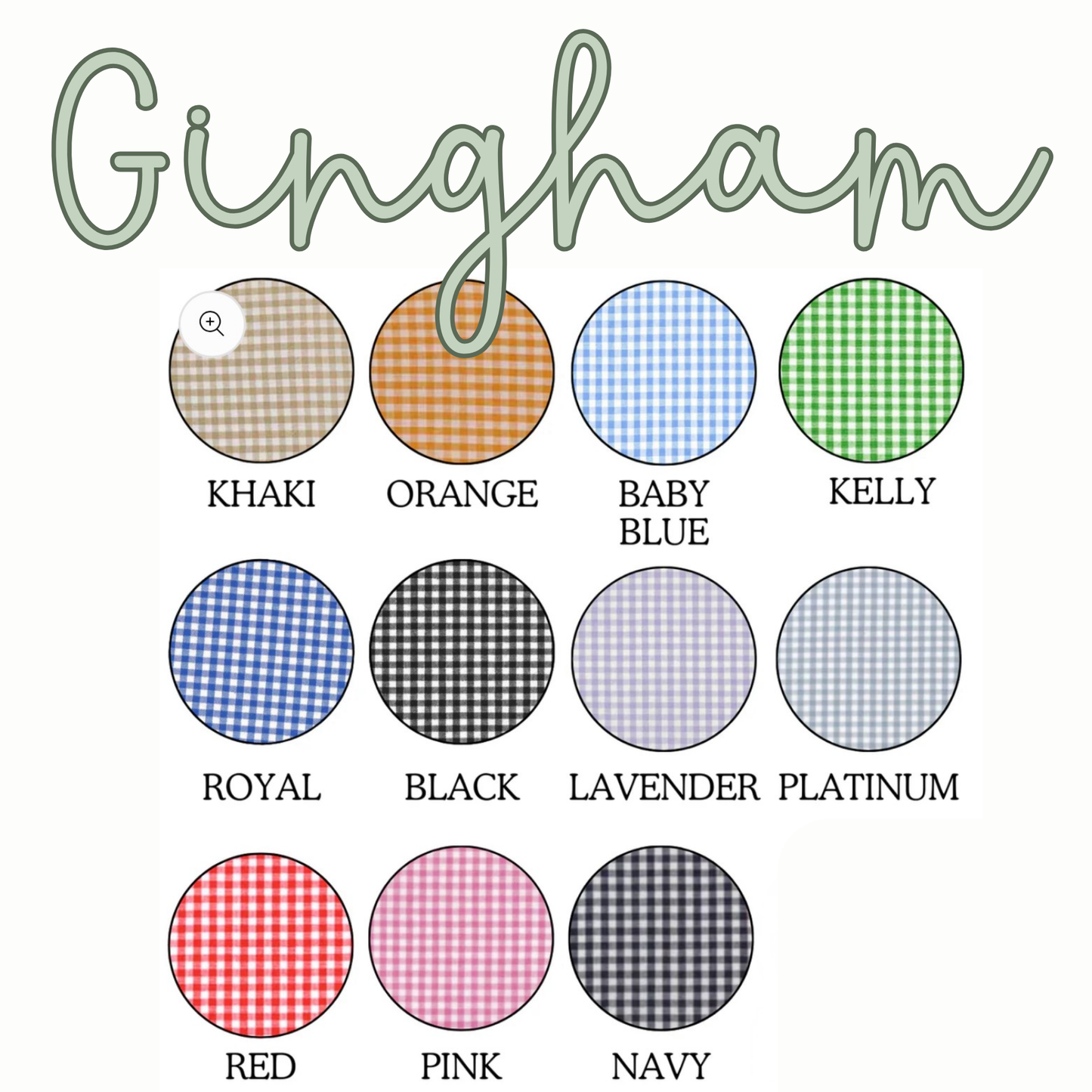 Gingham Wreath Sash