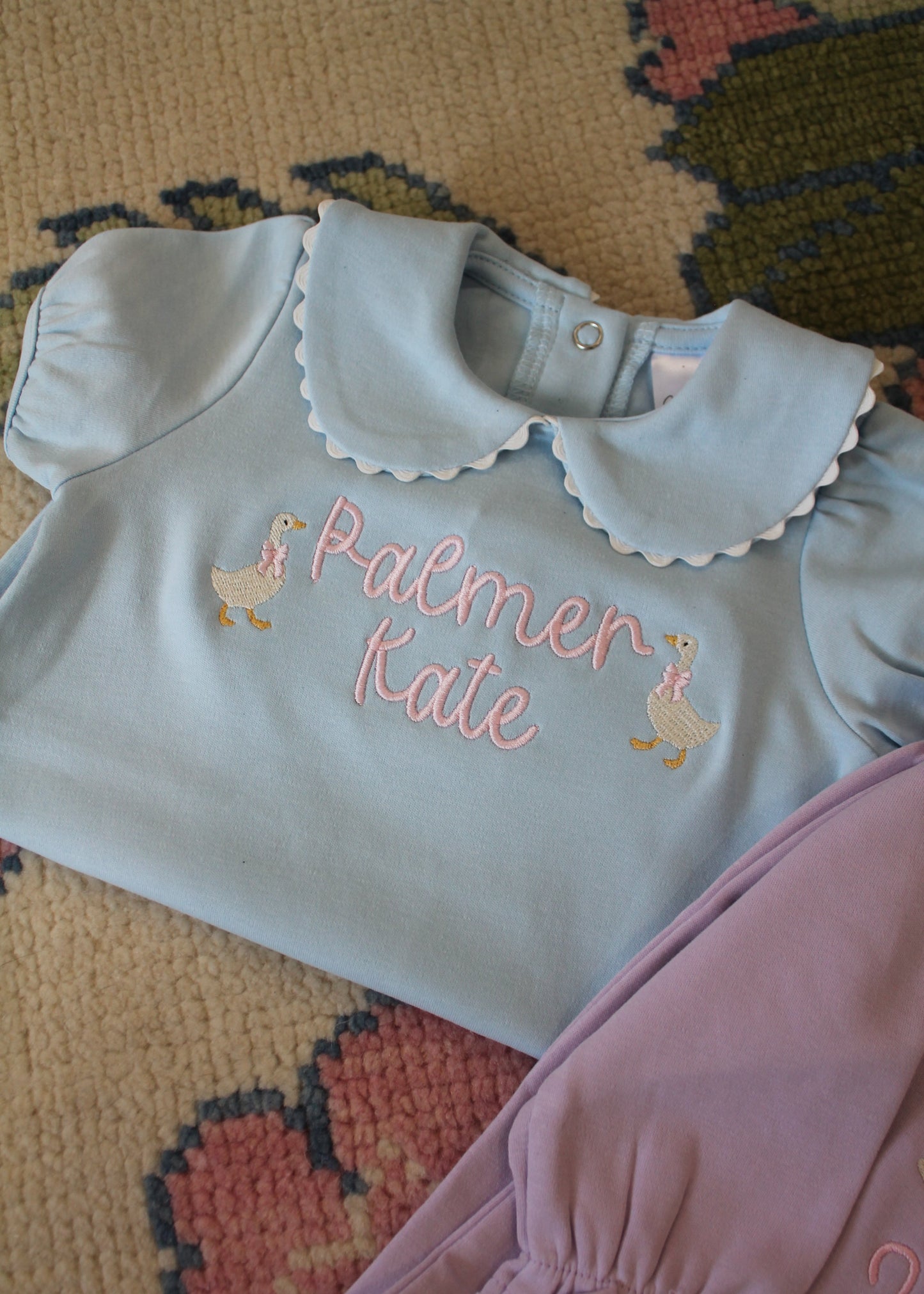 Scalloped Short Sleeve Bubble