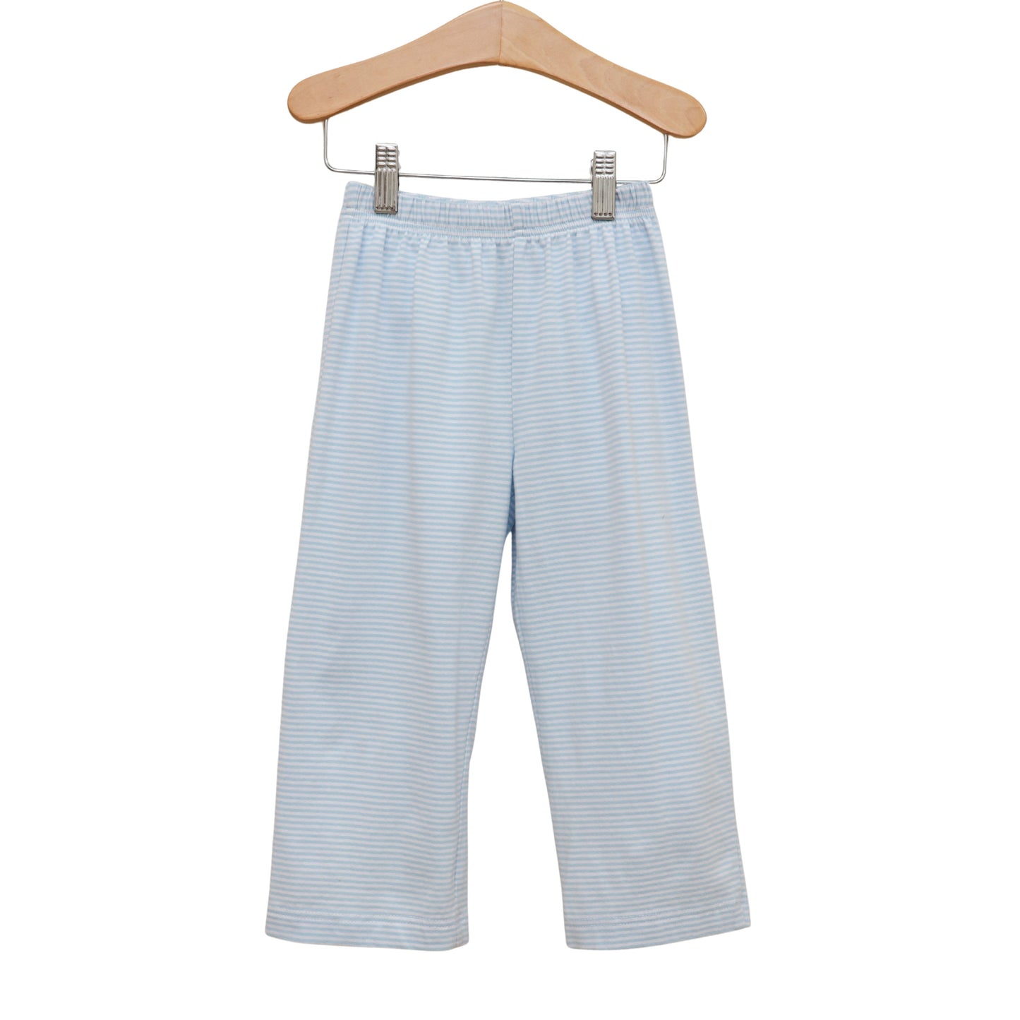 Knit Pants Light Blue Stripe