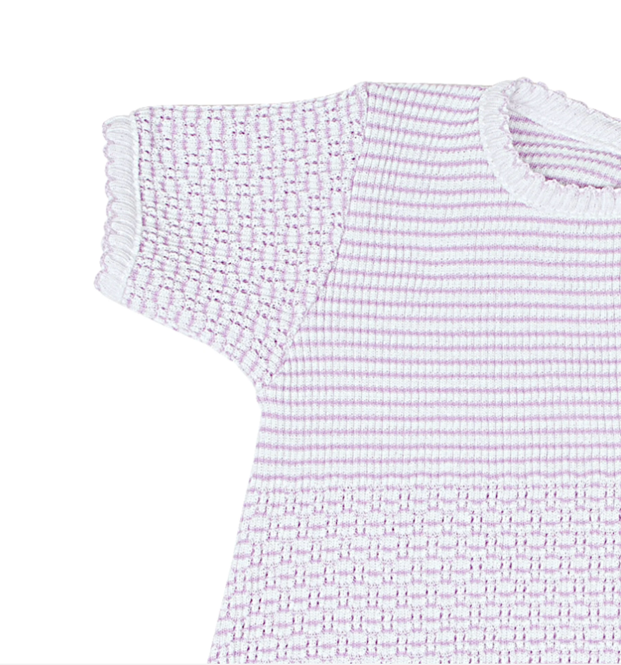 Paty Knit Ruffle Hem Bubble in Solid Colors