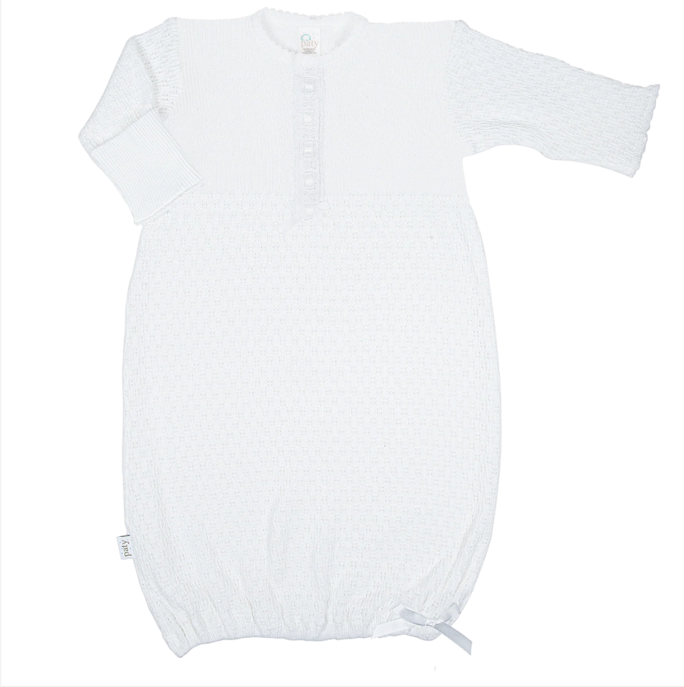 Paty Knit Eyelet Gown