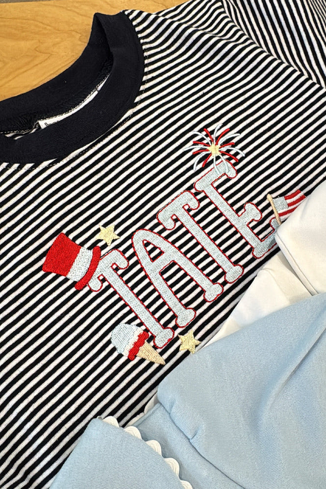 Patriotic Stripe Sleeveless Bubble