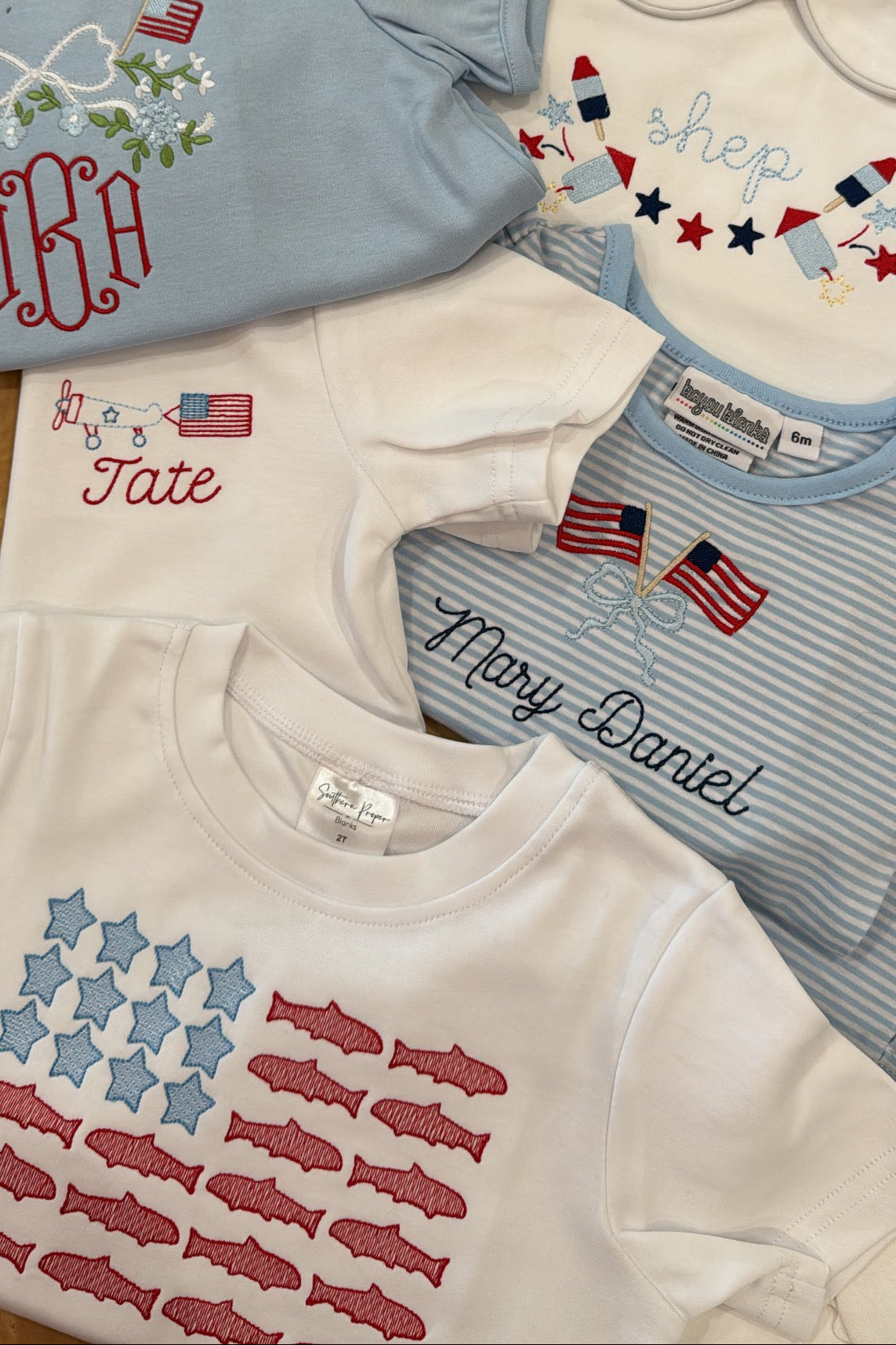 Solid Patriotic Classic Crewneck T-Shirt