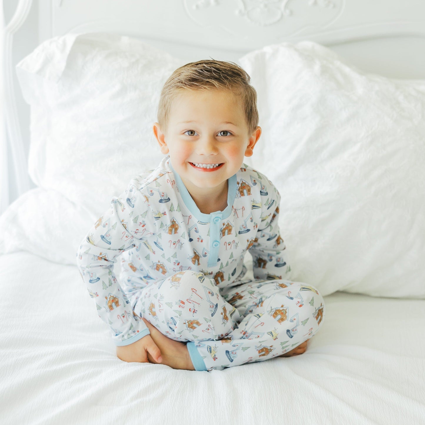 Constructing Christmas Nicholas Long Sleeve Set