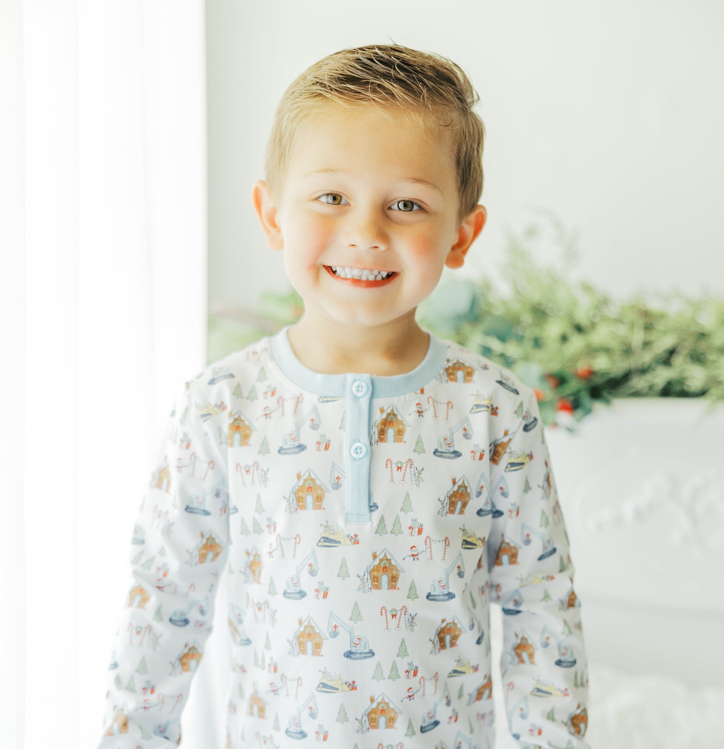 Constructing Christmas Nicholas Long Sleeve Set