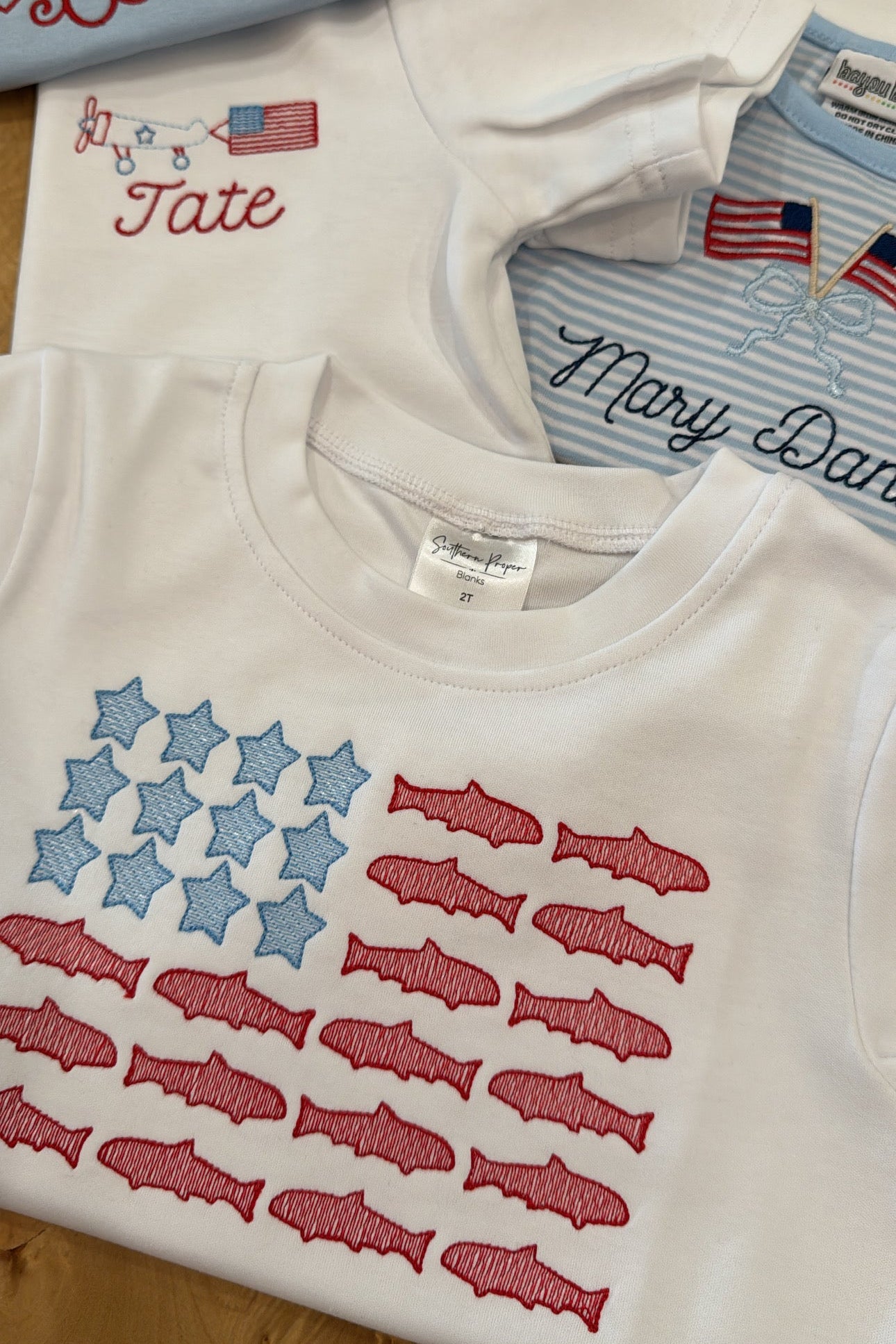 Solid Patriotic Classic Crewneck T-Shirt