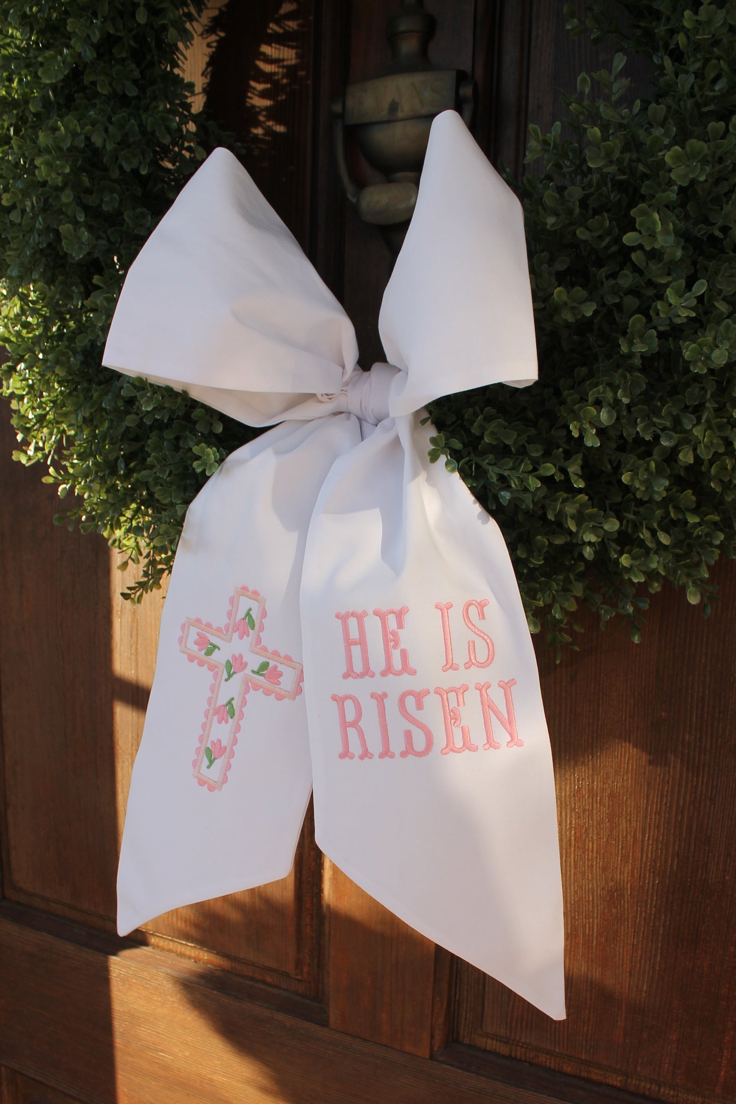 He Is Risen Easter Wreath Sash