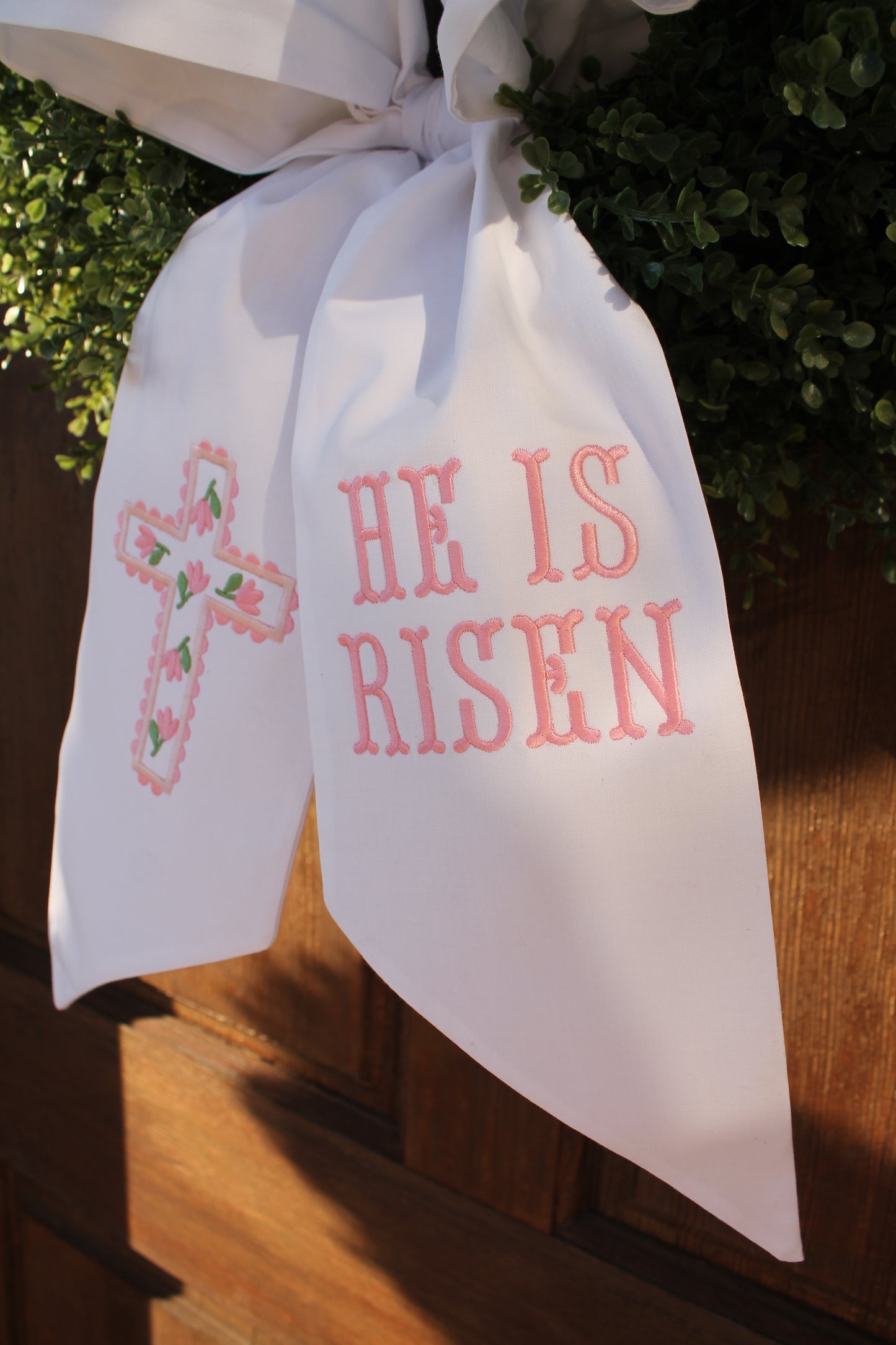 He Is Risen Easter Wreath Sash