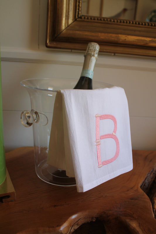 Monogram Tea Towel