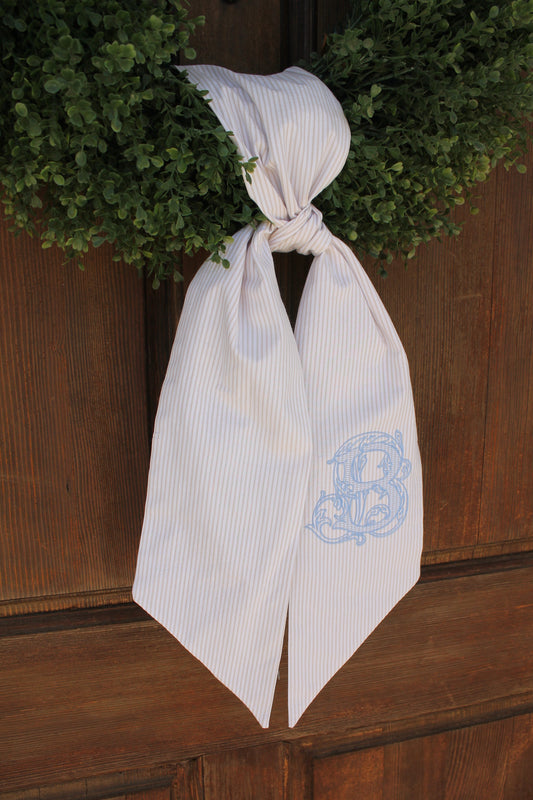 Seersucker Wreath Sash