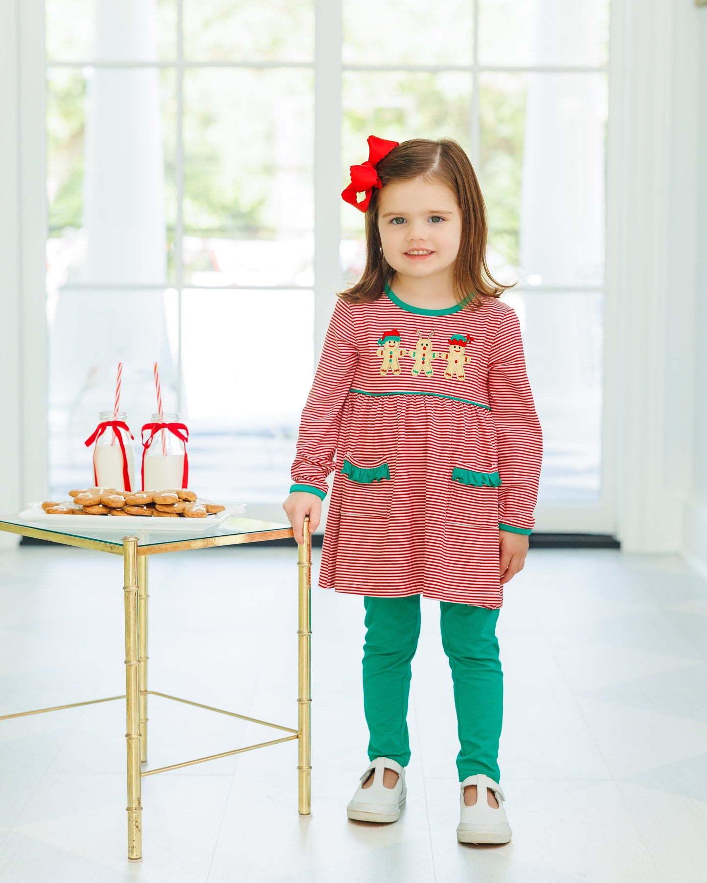 Santa's Sweet Helpers Ruffle Pant Set