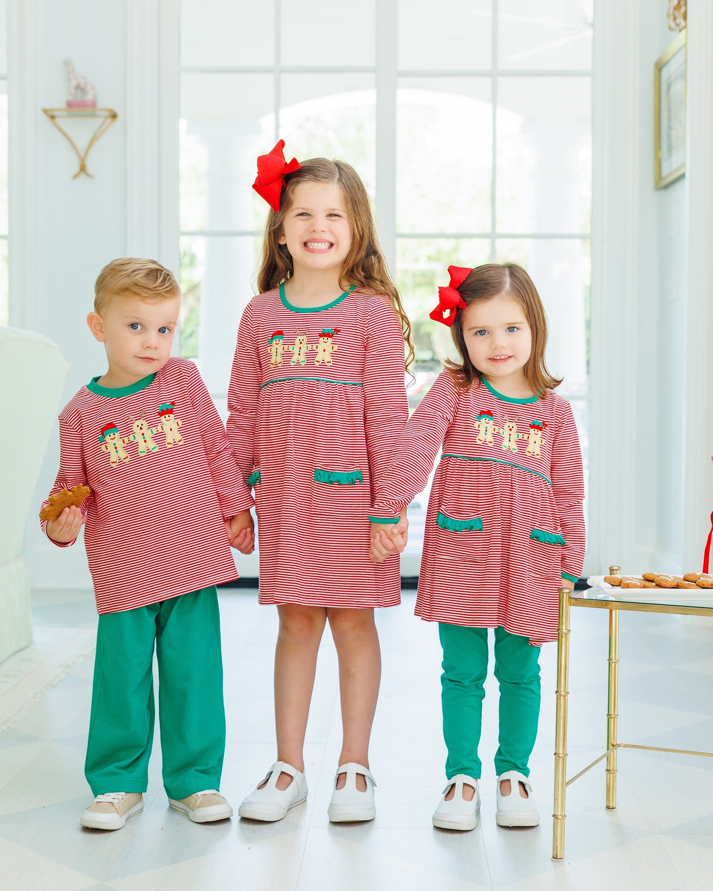 Santa's Sweet Helpers Ruffle Pant Set