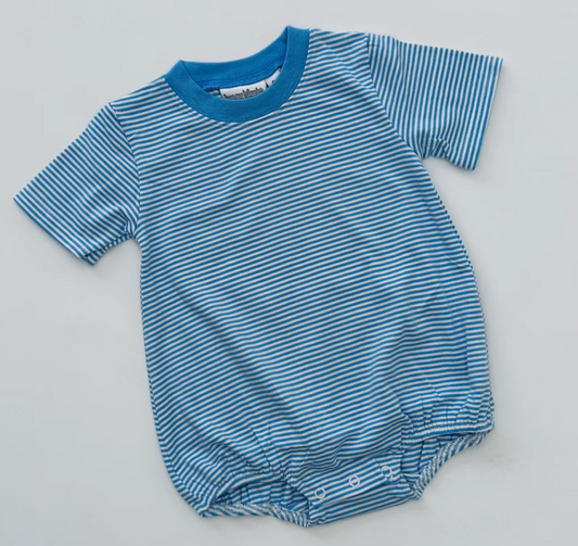 Patriotic Stripe Short Sleeve Bubble