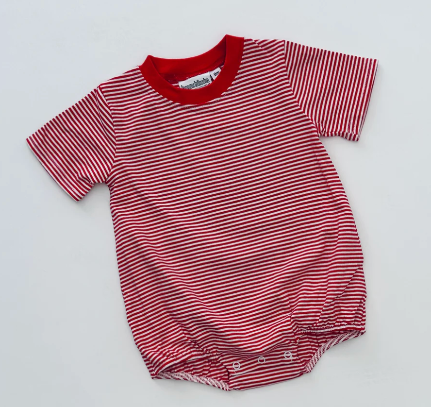 Patriotic Stripe Short Sleeve Bubble