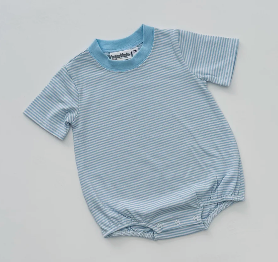 Patriotic Stripe Short Sleeve Bubble