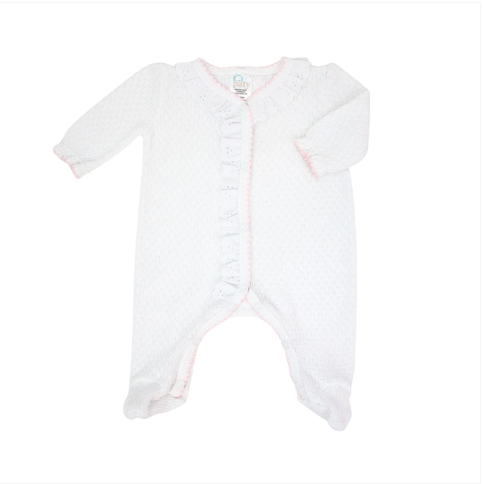 Paty Knit Eyelet Footie Regular price