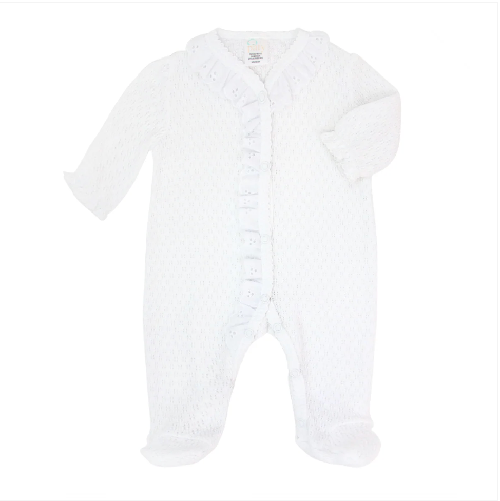 Paty Knit Eyelet Footie Regular price