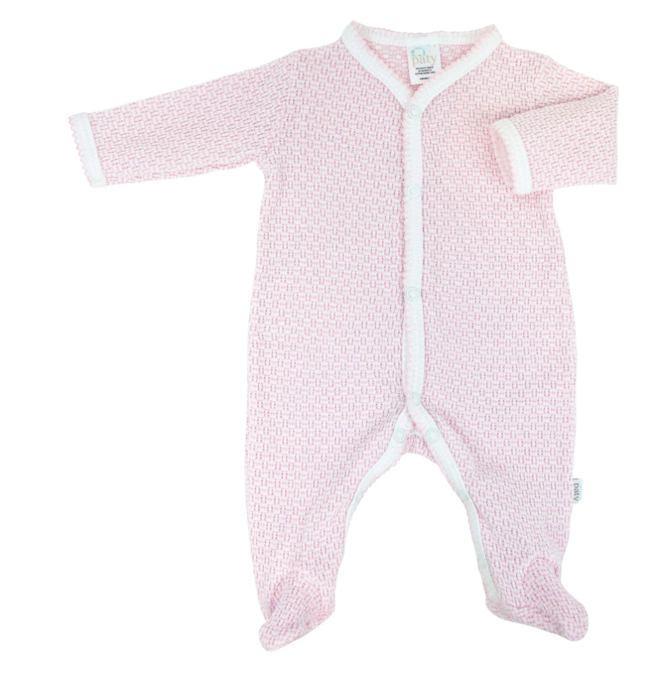 Paty Knit Solid Color Footie