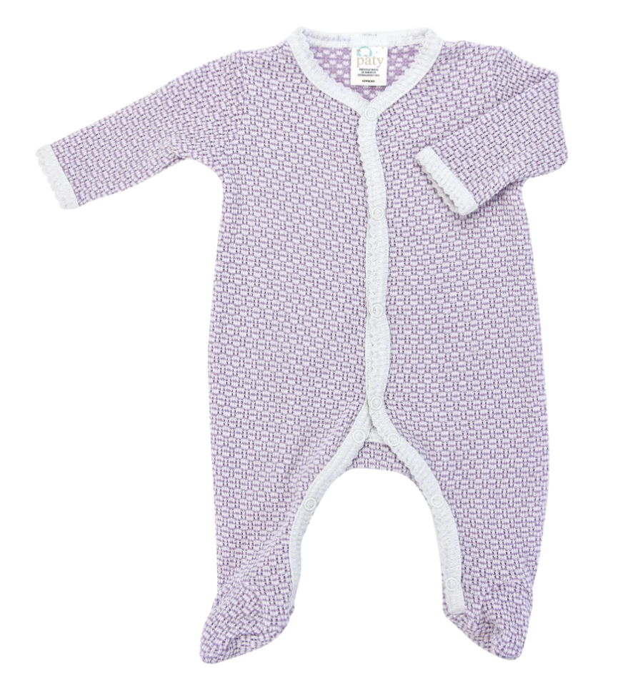 Paty Knit Solid Color Footie