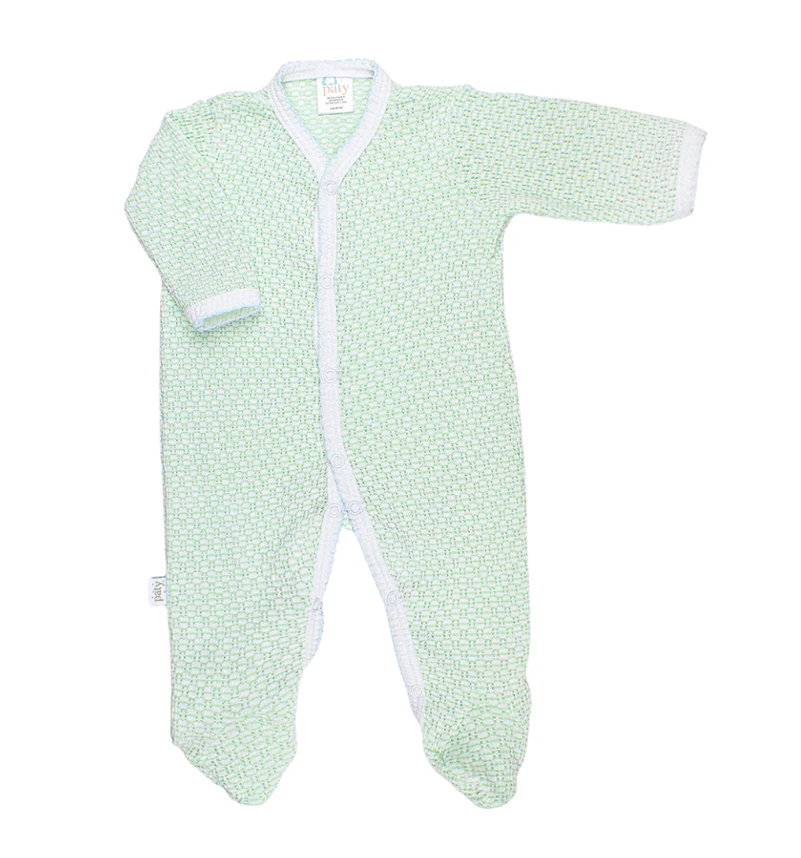 Paty Knit Solid Color Footie