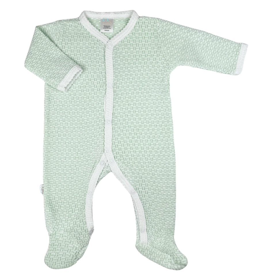 Paty Knit Solid Color Footie