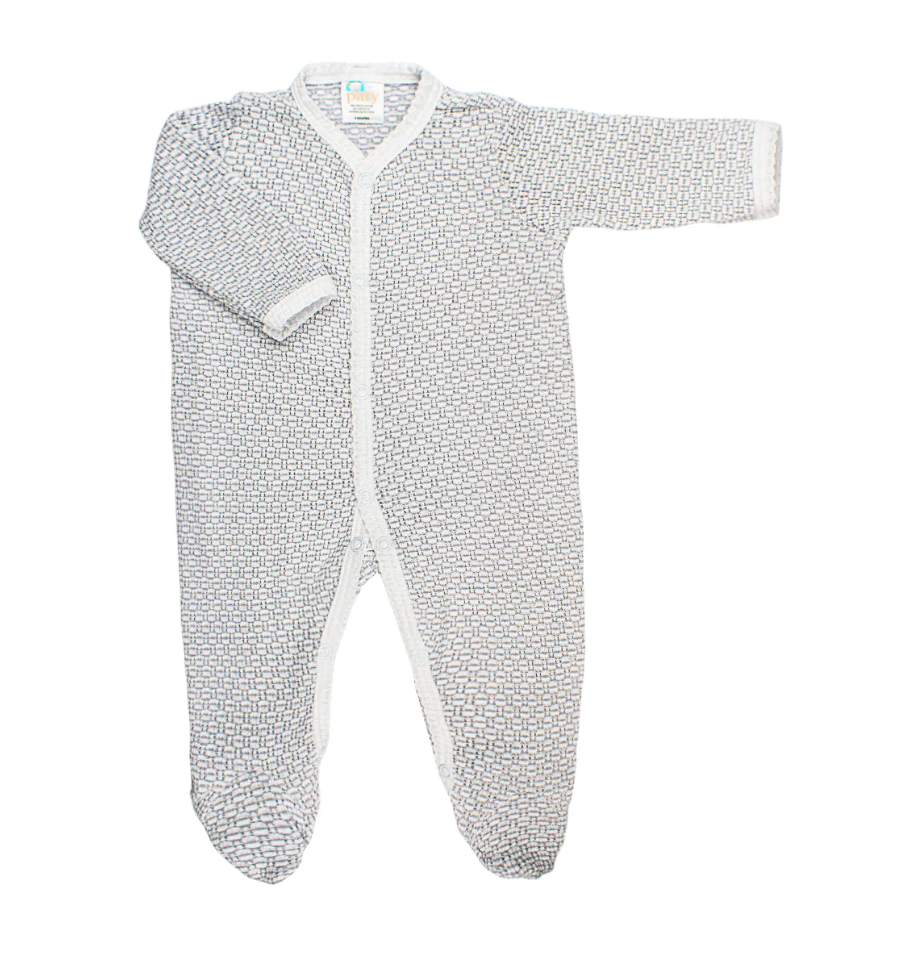 Paty Knit Solid Color Footie