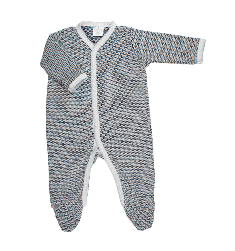 Paty Knit Solid Color Footie