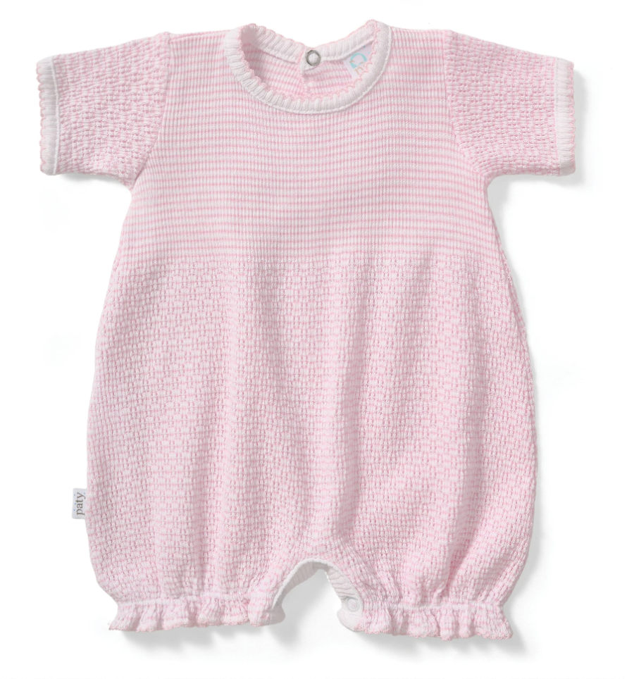 Paty Knit Ruffle Hem Bubble in Solid Colors