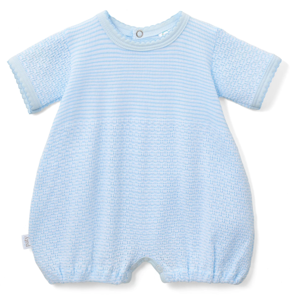 Paty Knit Solid Color Bubble with Pima Trim