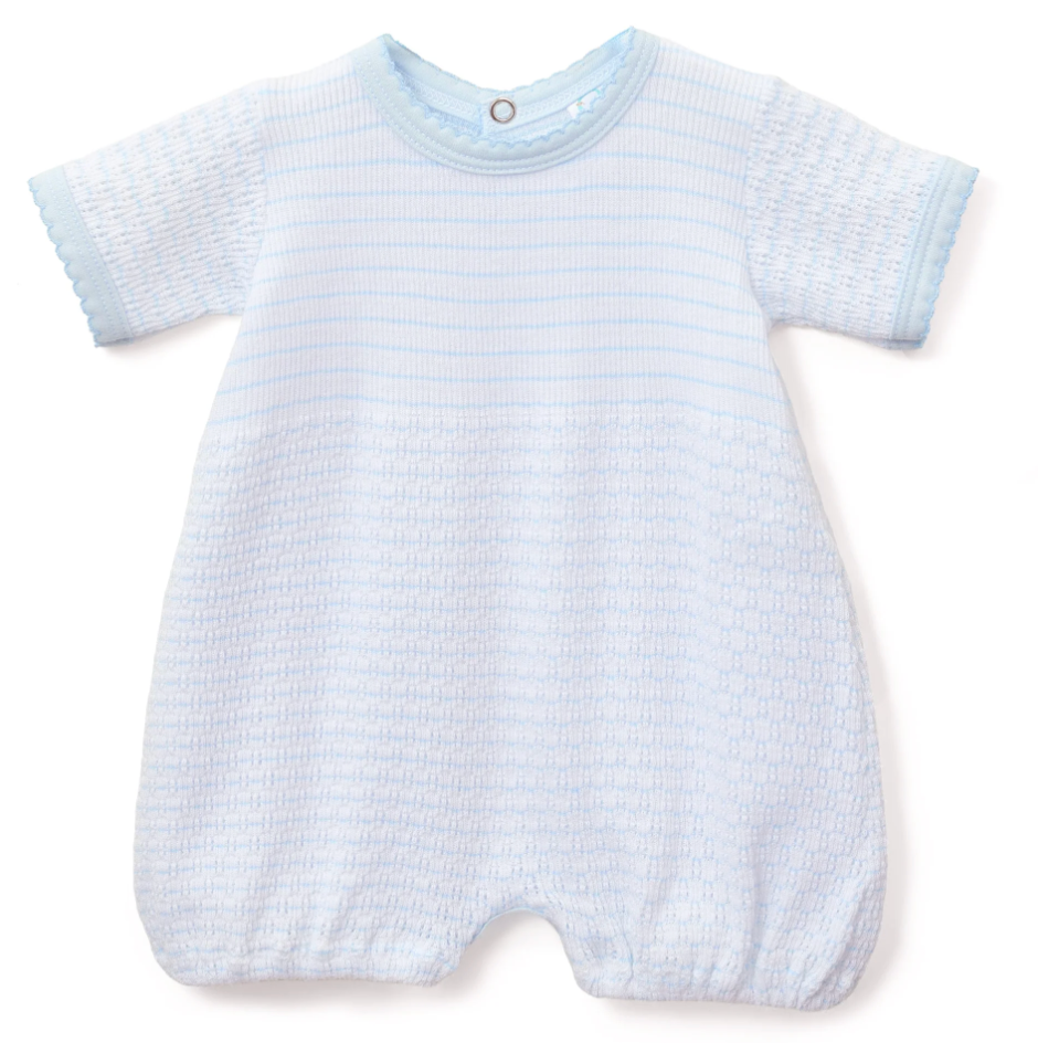 Paty Knit Pinstripe Bubble with Pima Trim
