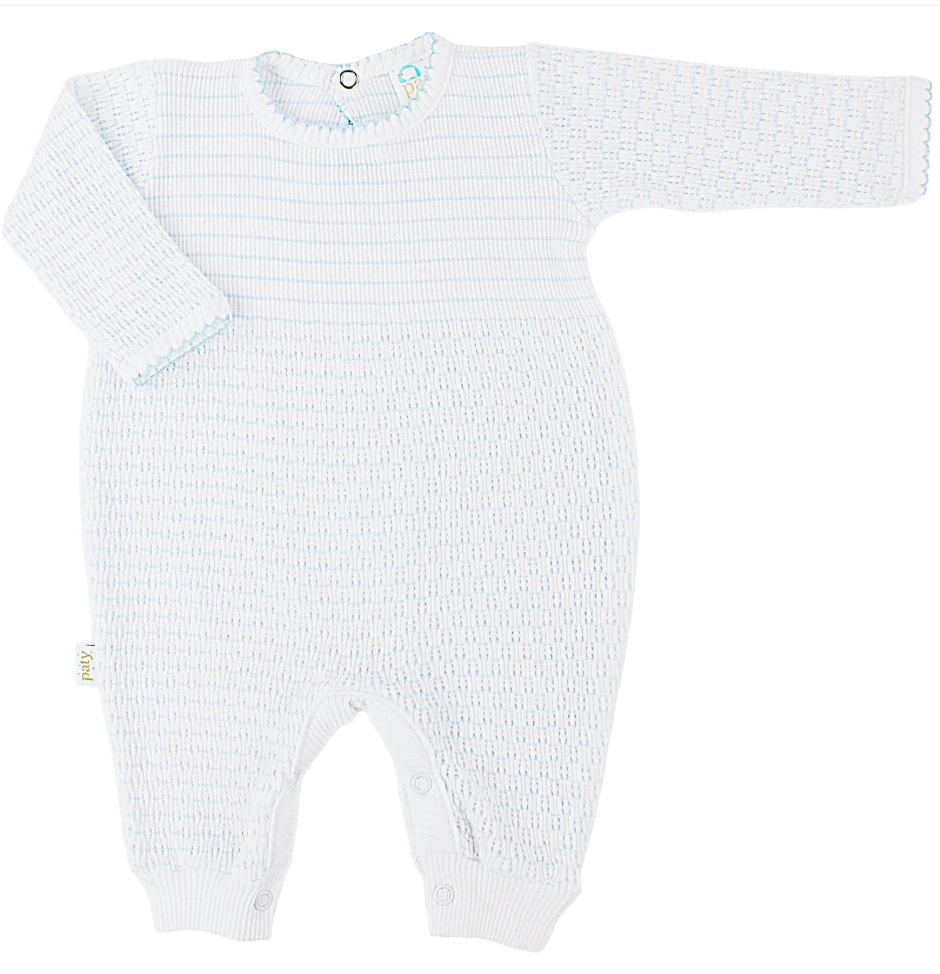 Paty Knit Pinstripe Romper