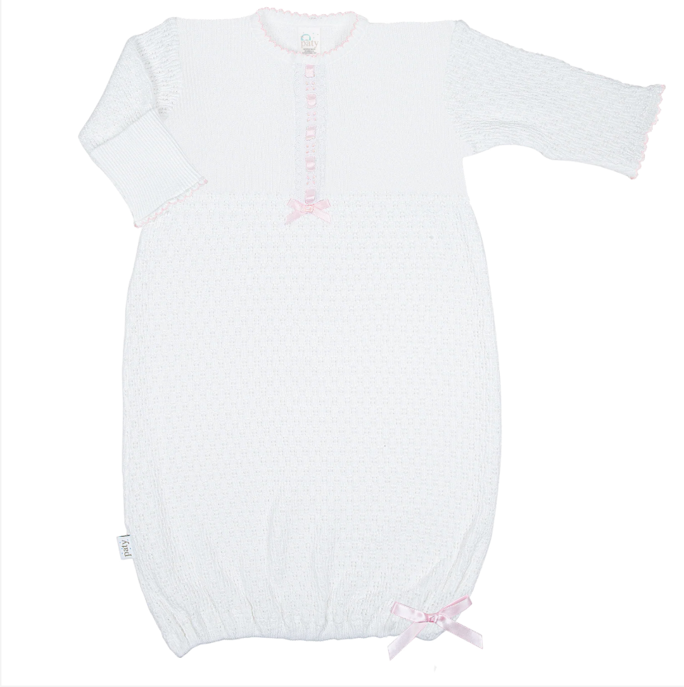Paty Knit Eyelet Gown