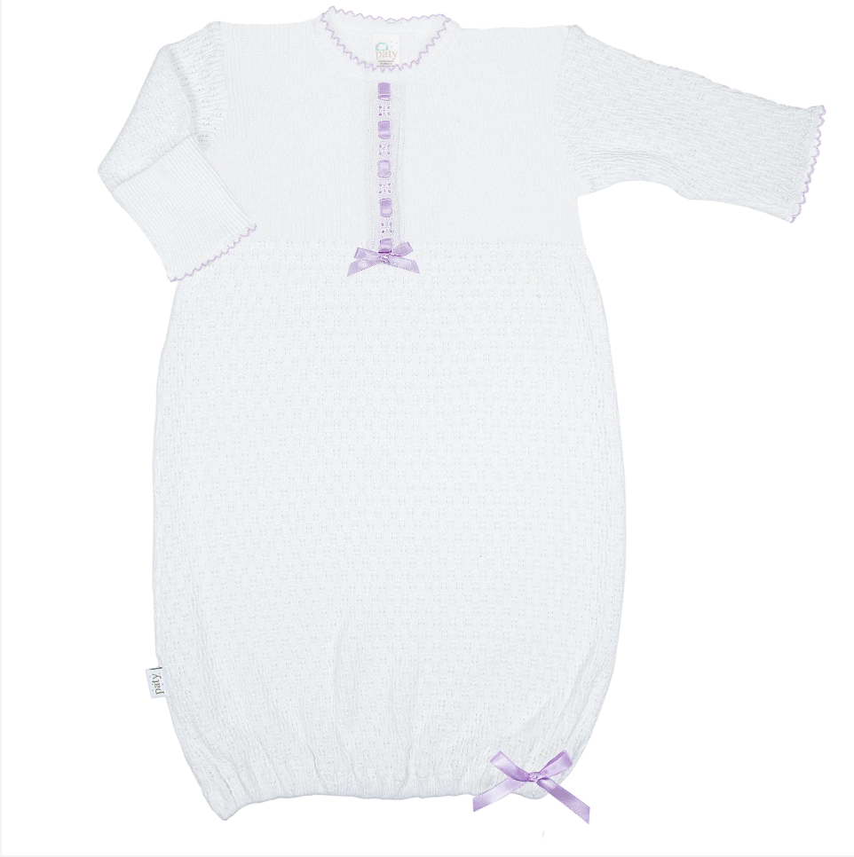 Paty Knit Eyelet Gown