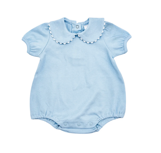 Patriotic Scalloped Short Sleeve Bubble