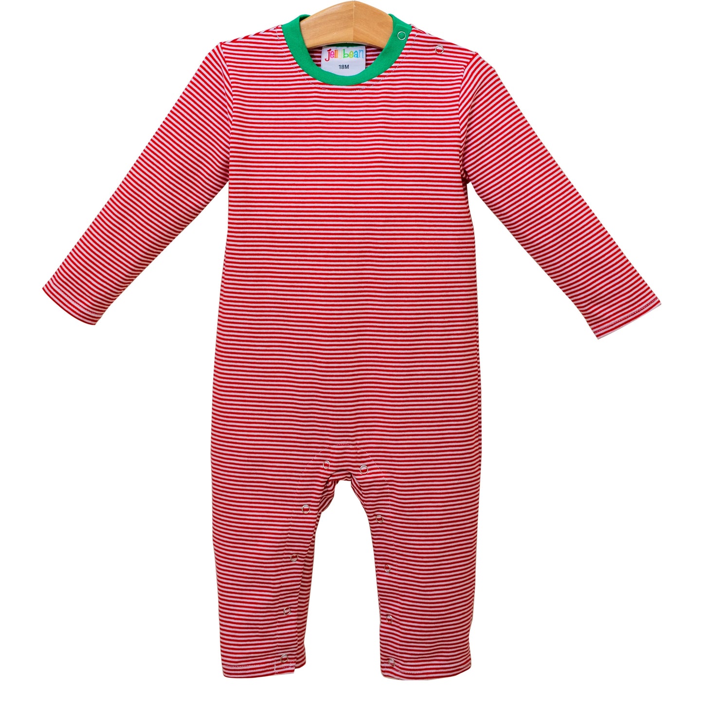 Thomas Romper Red Stripe & Green